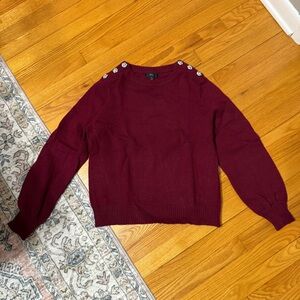 Jcrew jeweled button sweater